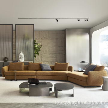 Moden modular minimalis keratan ruang tamu sofa